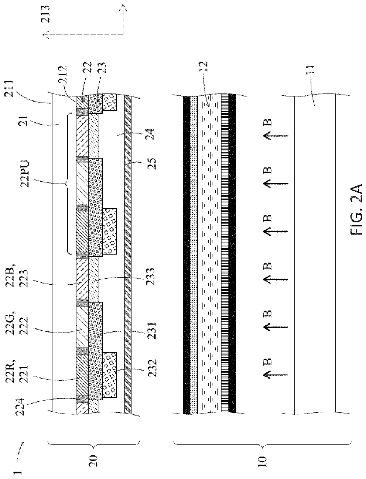 Photoluminescent display device and method for manufacturing the same