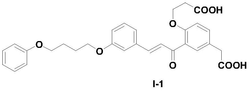 A kind of dicarboxychalcone compound and its application in the preparation of anti-inflammatory drugs