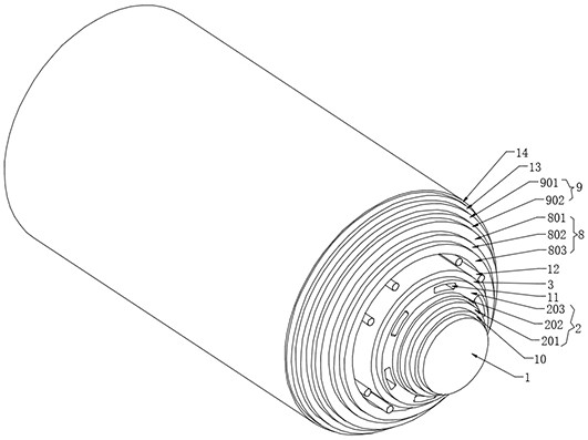 Leaky coaxial cable with directional radiation function