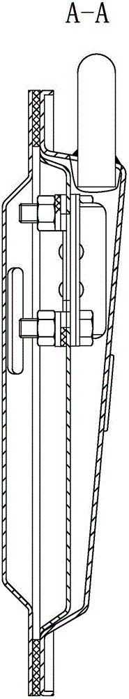 Split assembled internal single cylinder diesel rear cover breather