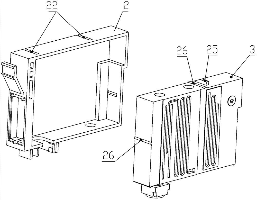 Assembling-type ink-jet printer ink box