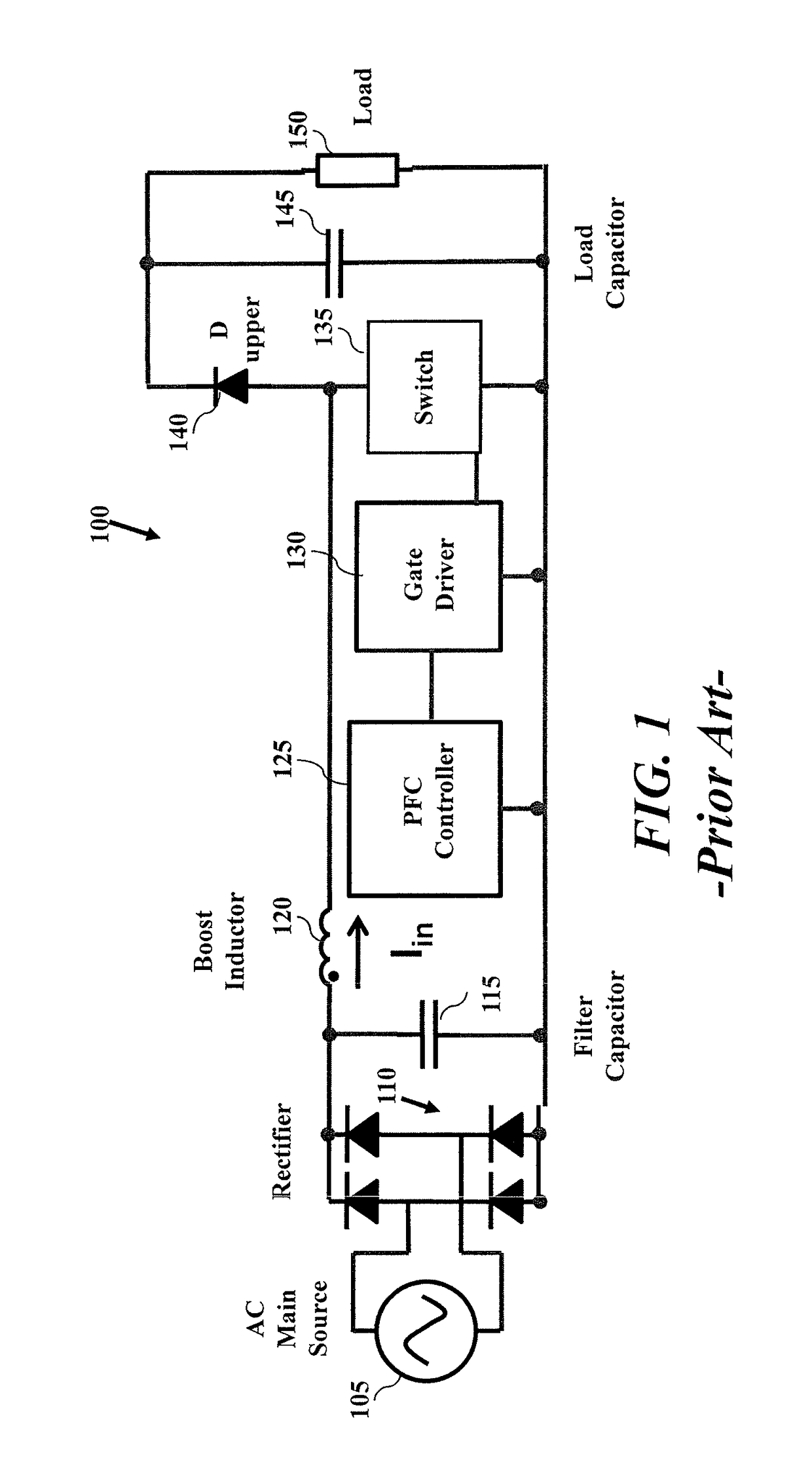 Method for operating a non-isolated switching converter having synchronous rectification capability suitable for power factor correction applications