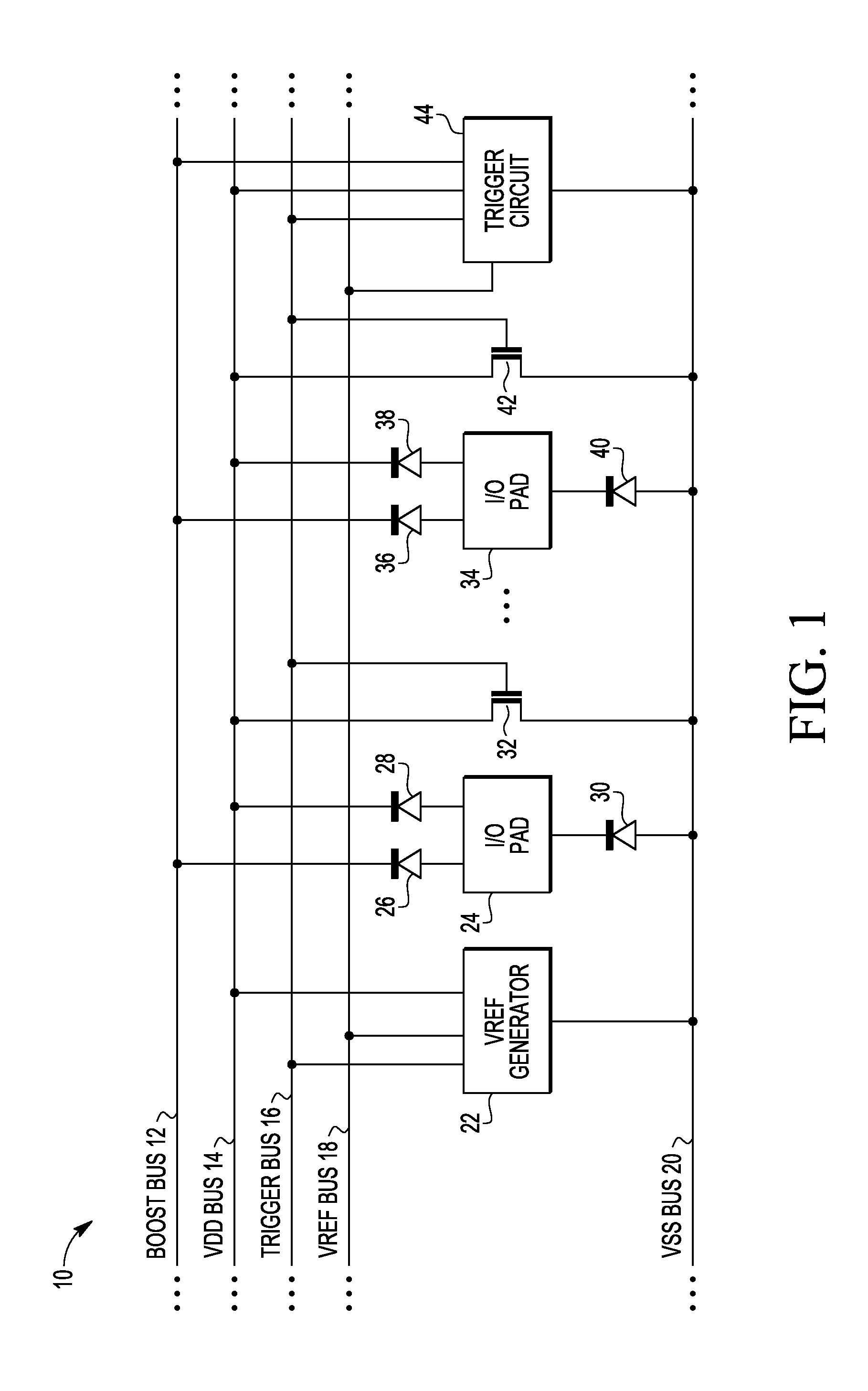 Overvoltage protection circuit for an integrated circuit