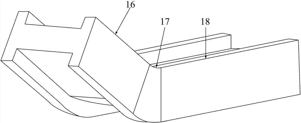 Special-shaped section metal hollow component six-axis free bending forming device and technology analysis method