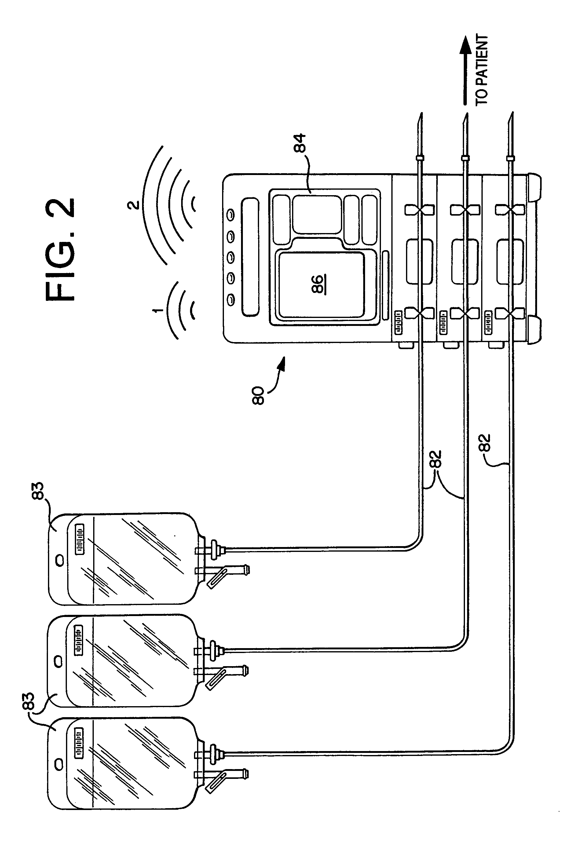 Multi-state alarm system for a medical pump