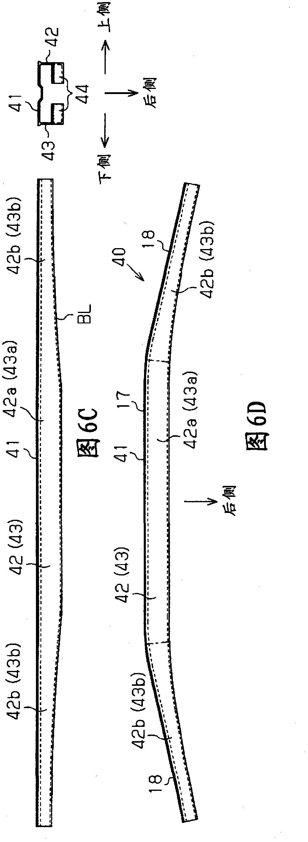 Bumper reinforcement and bumper device for vehicle