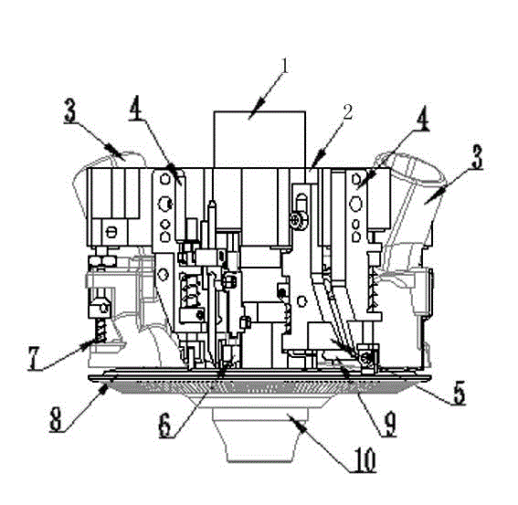 Tying device for hosiery circular knitting machine