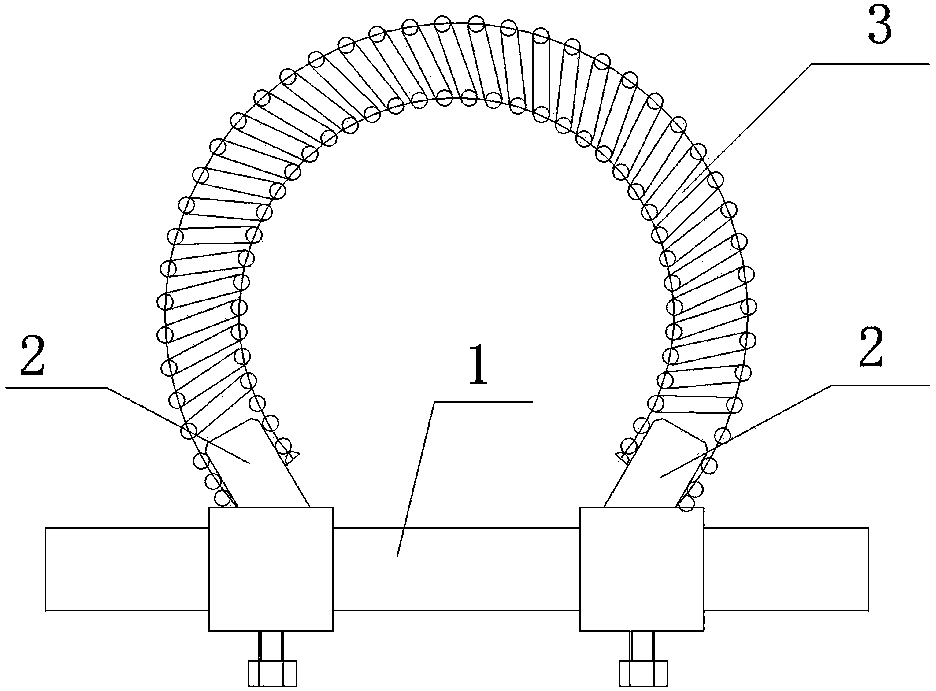 Process for processing arc-shaped spring