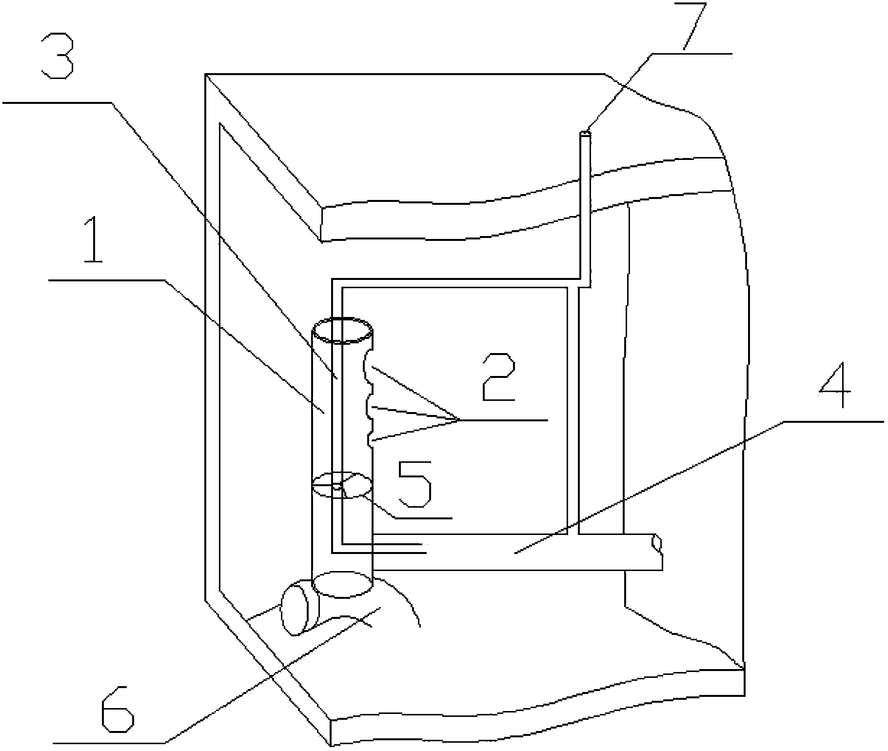 Layered quick discharge container and hot passage type layered quick discharge device