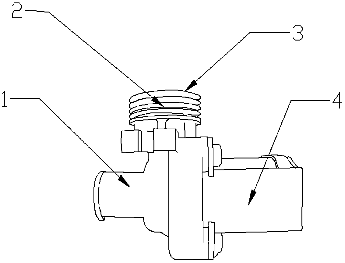 Water inlet valve with water temperature adjusting function