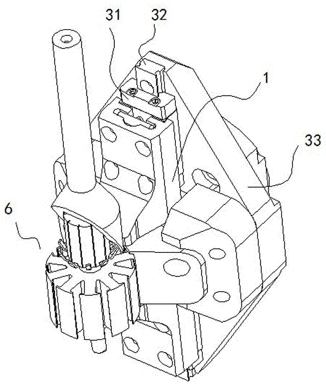 Telescopic motor rotor coiling device