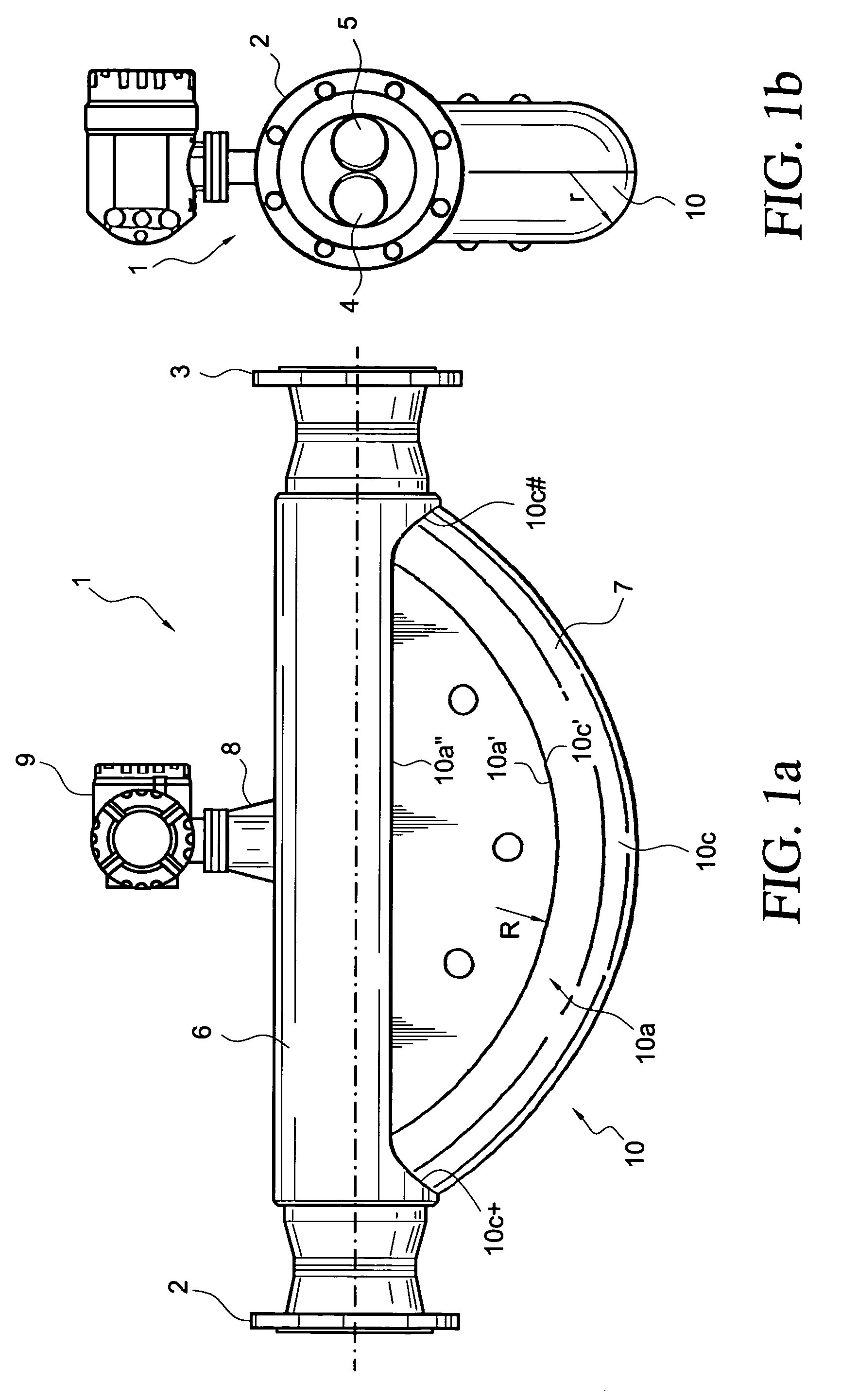 Inline measuring device with a vibration-type measurement pickup