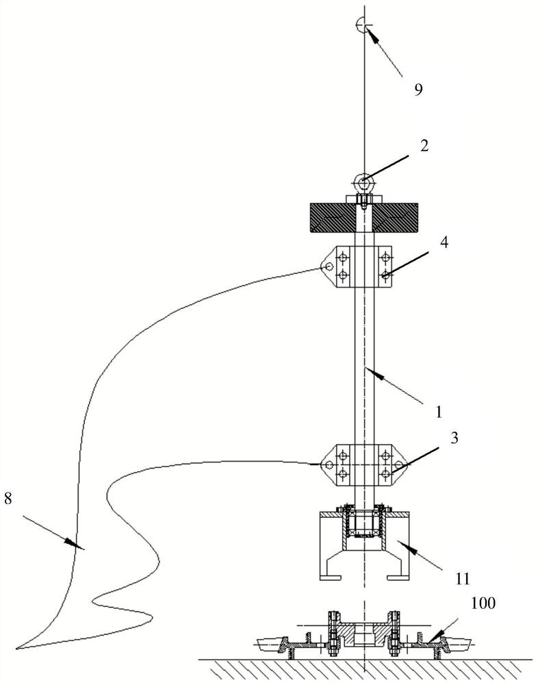 Blade disc hoisting device and method