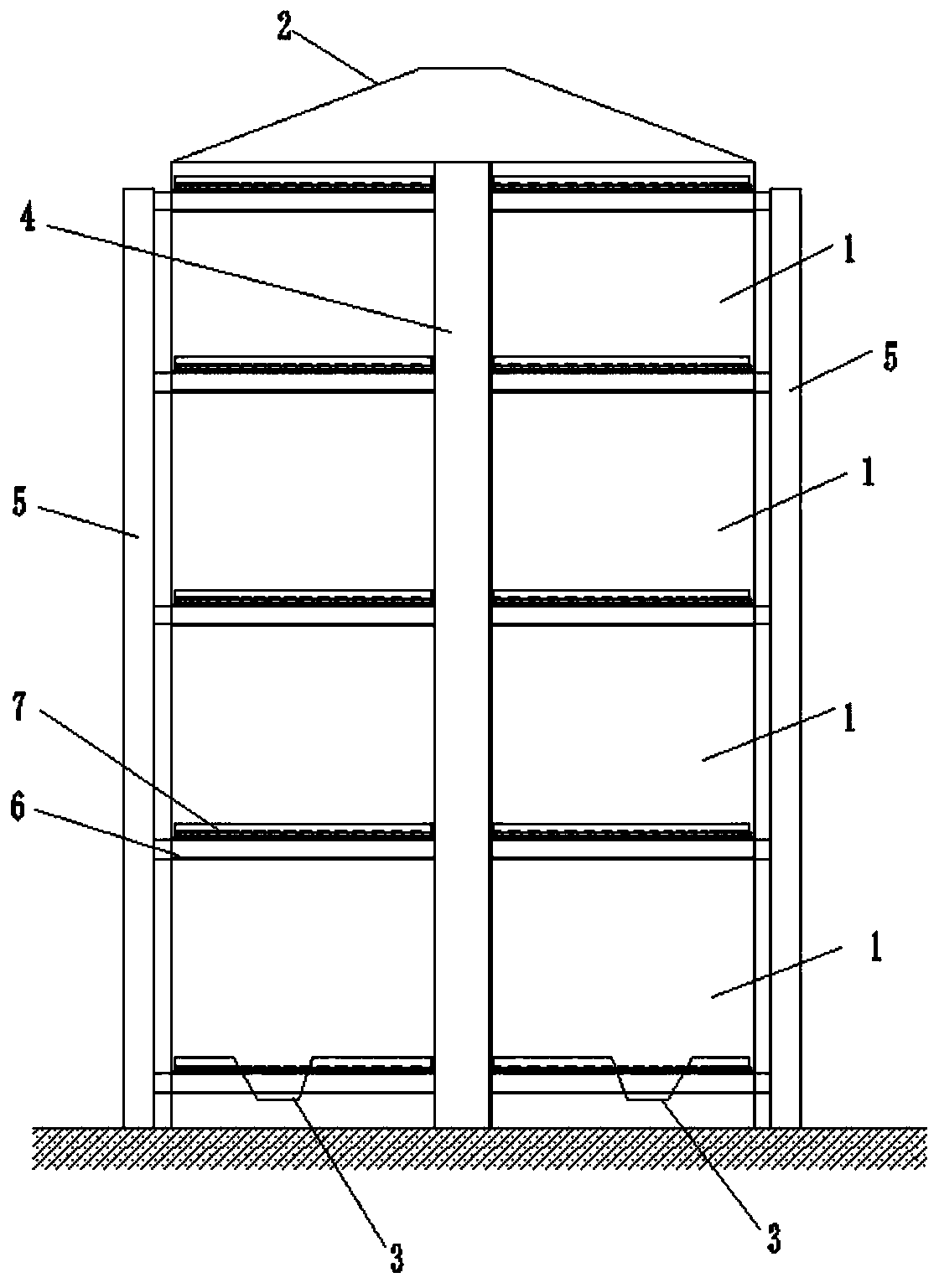 Tower-shaped fermenter and application method thereof