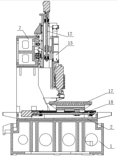 Numerical control double-station mould engraving and milling machine