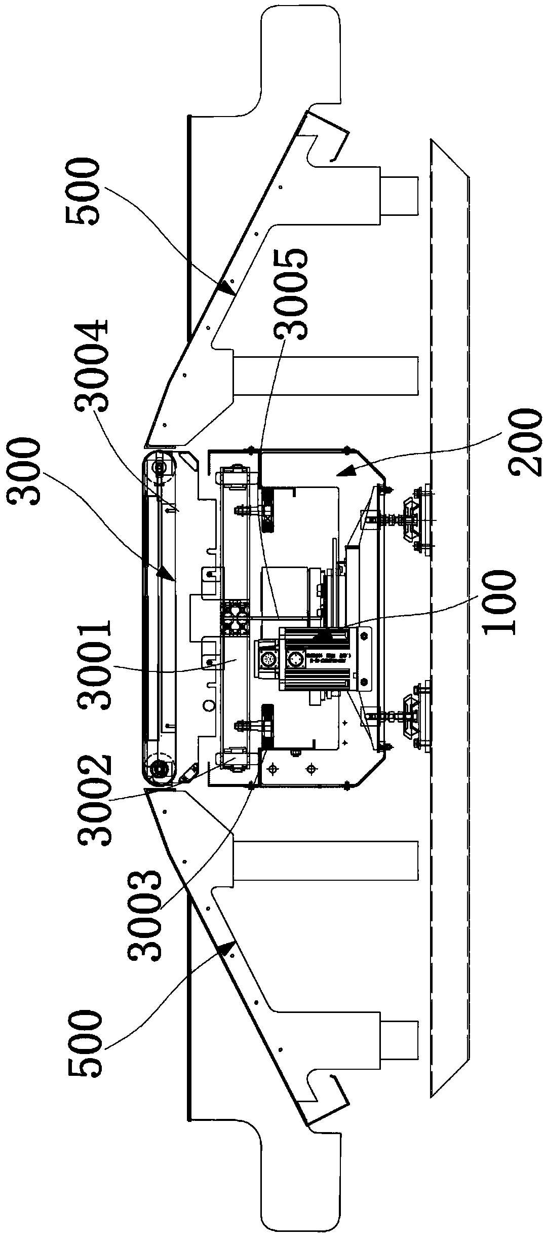 Friction drive device, cross-belt sorting machine and cross-belt sorting system