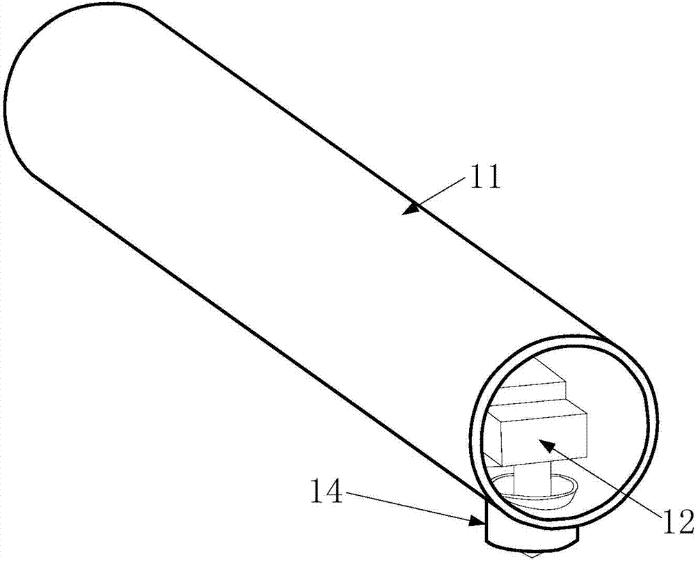 Electromechanical impedance method-based portable hardness detection structure and detection method thereof