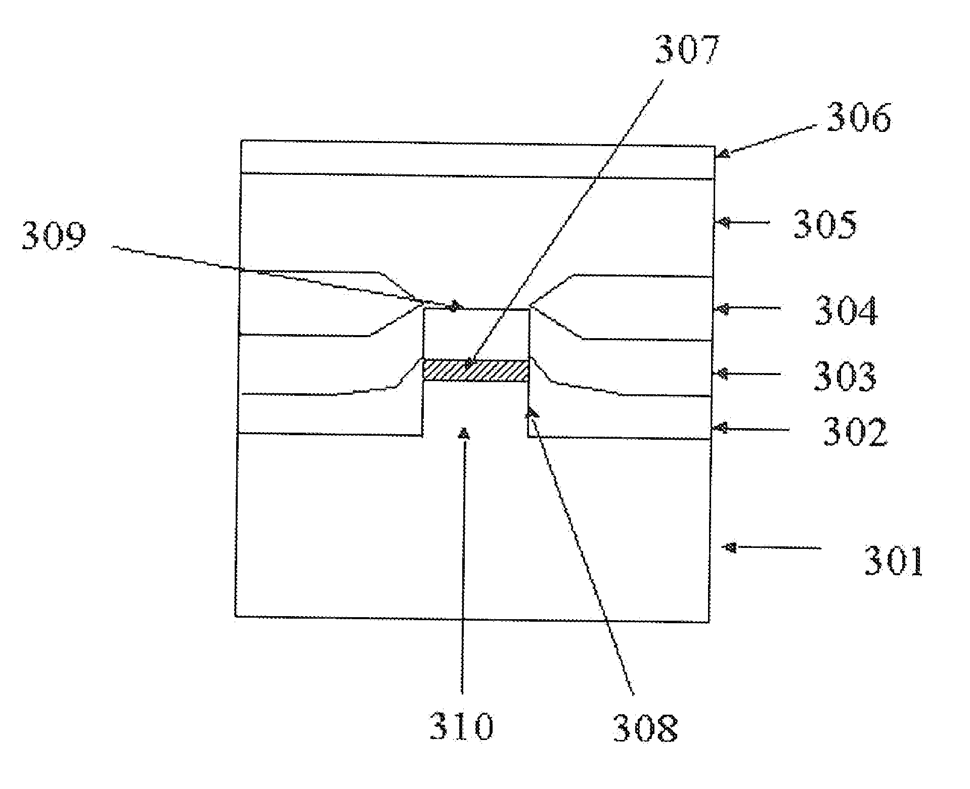 Optical semiconductor device with a concentration of residual silicon