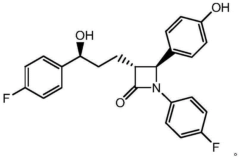 Ezetimibe synthesis intermediate and preparation method and application thereof