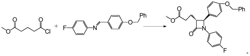 Ezetimibe synthesis intermediate and preparation method and application thereof