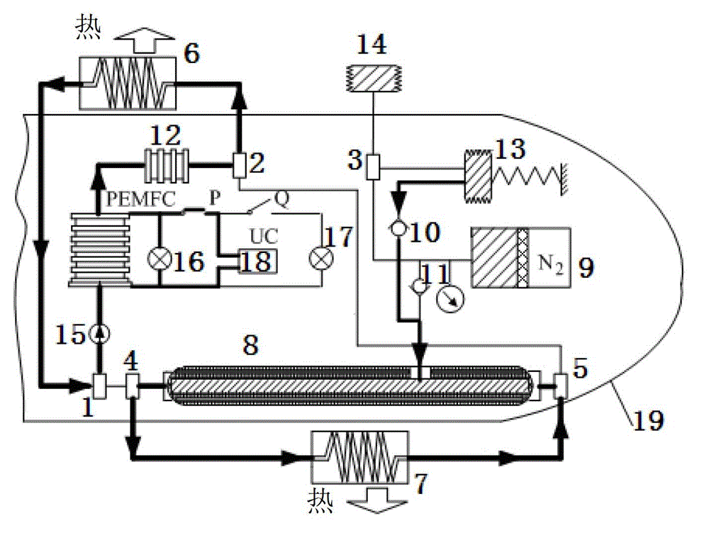 Underwater glider energy source system and control method thereof