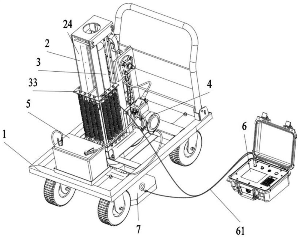 Portable electric seismic source device for shallow seismic exploration