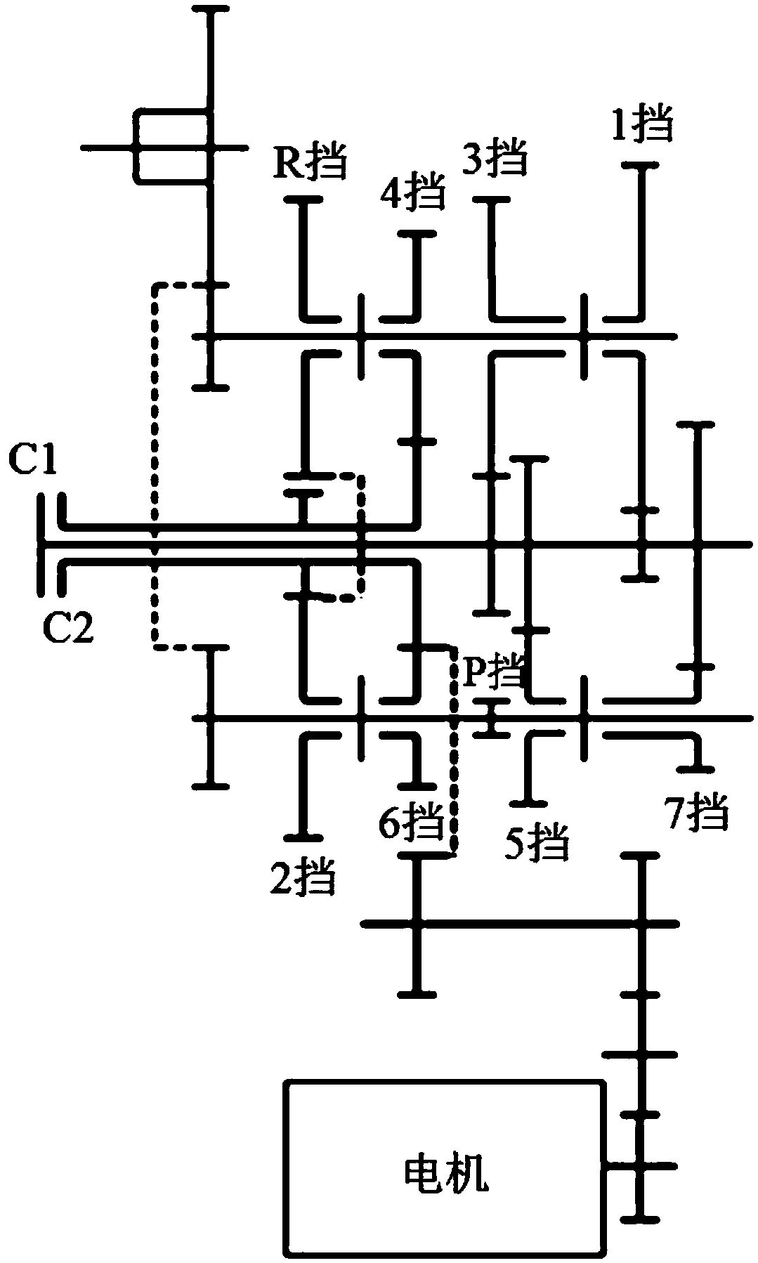 High-voltage power supply control method for hybrid power vehicle