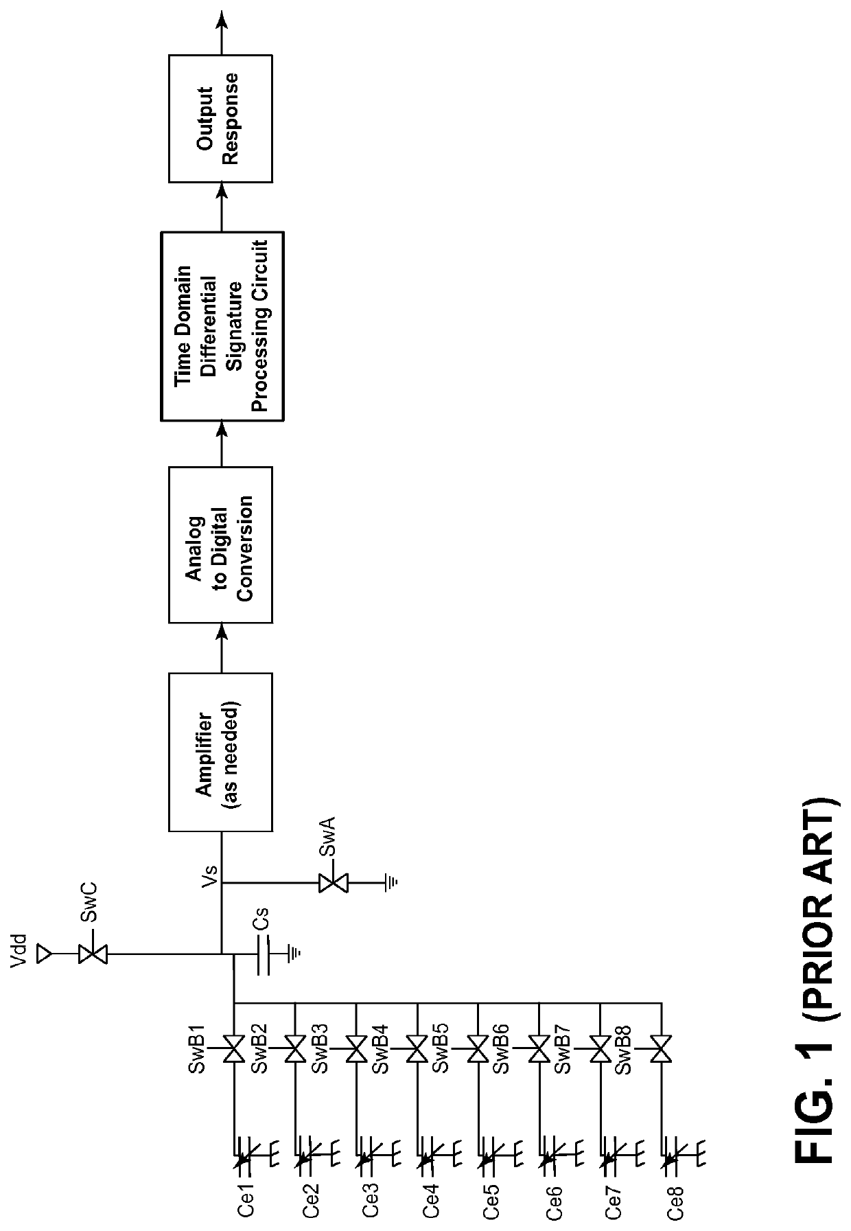 Simultaneous time domain differential sensing and electric field sensing