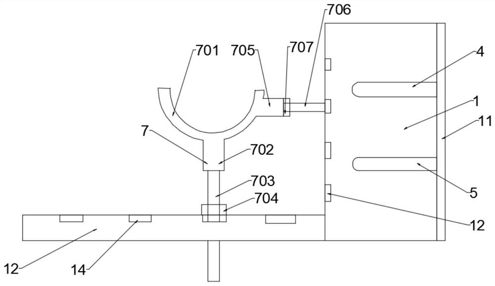 Orienting device for feet-lock bolt