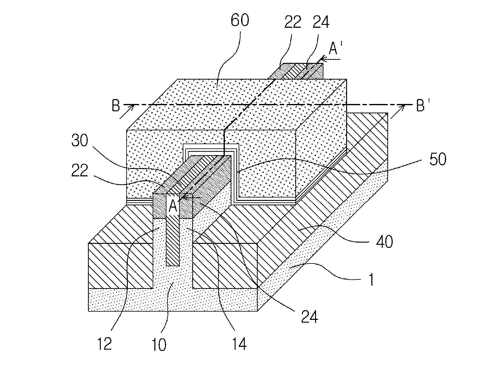 Memory cell string based on gated-diode cell and memory array using the same