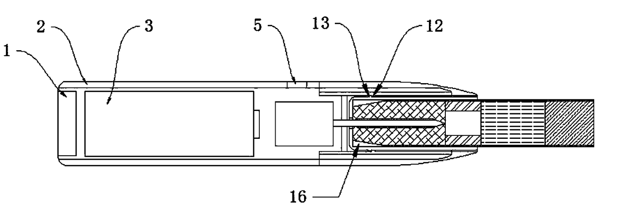 Electrical heating device capable of preventing tobaccos from falling off during cigarette taking process