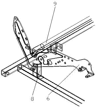 Double-motor-driven sling chair mechanism