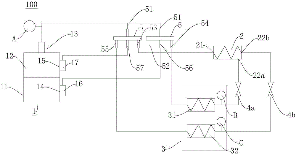 Cooling-and-heating-type air conditioner and control method thereof