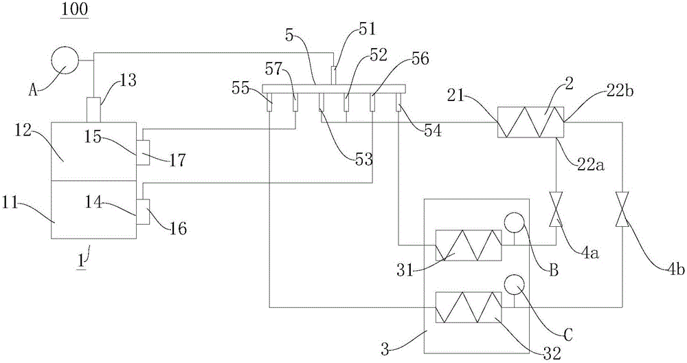 Cooling-and-heating-type air conditioner and control method thereof