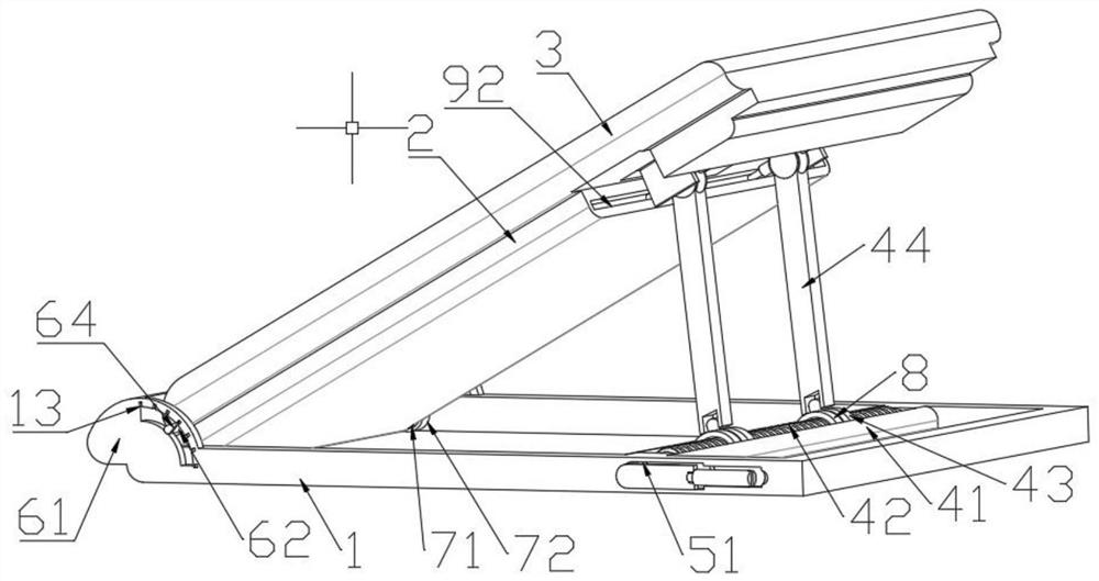 Medical shaking table side protractor