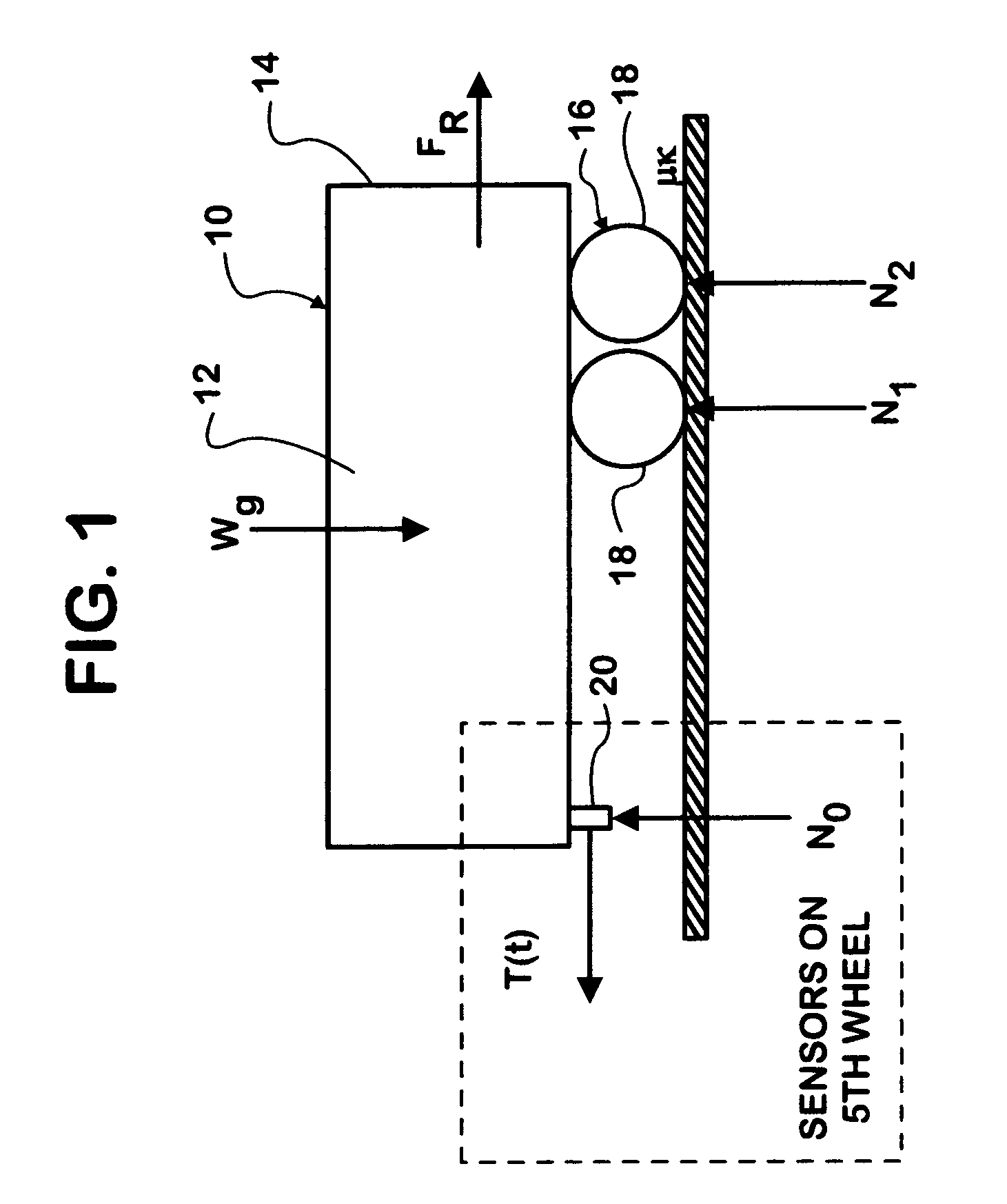 Tractor-trailer having self-contained apparatus on-board tractor for estimating trailer weight