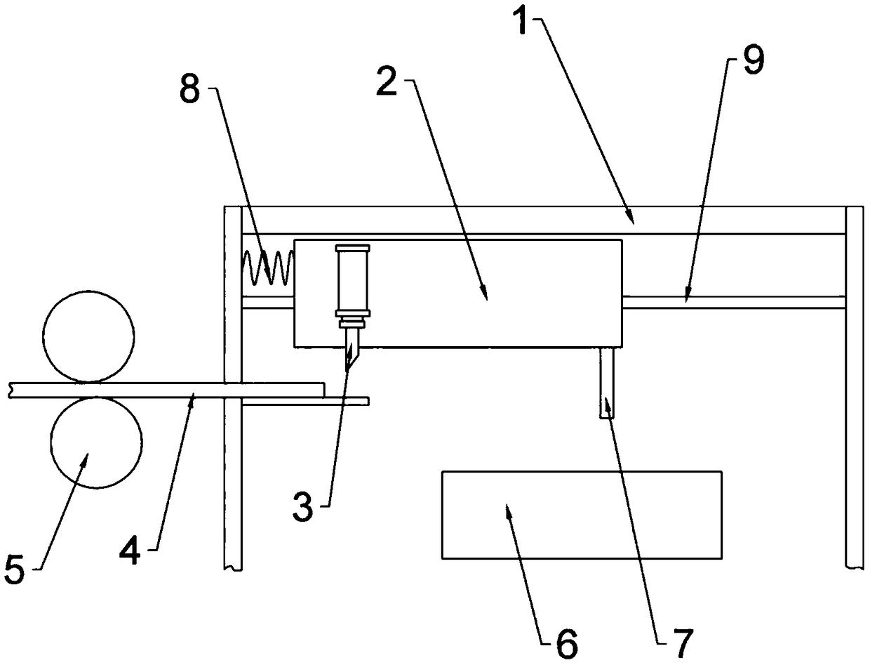 Automobile accessory cutting and chamfering device