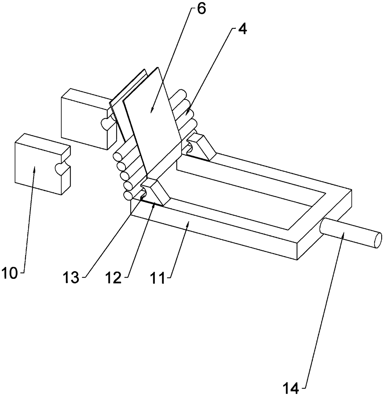 Automobile accessory cutting and chamfering device