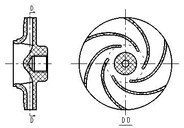 Two-stage and two-discharge graphite pump