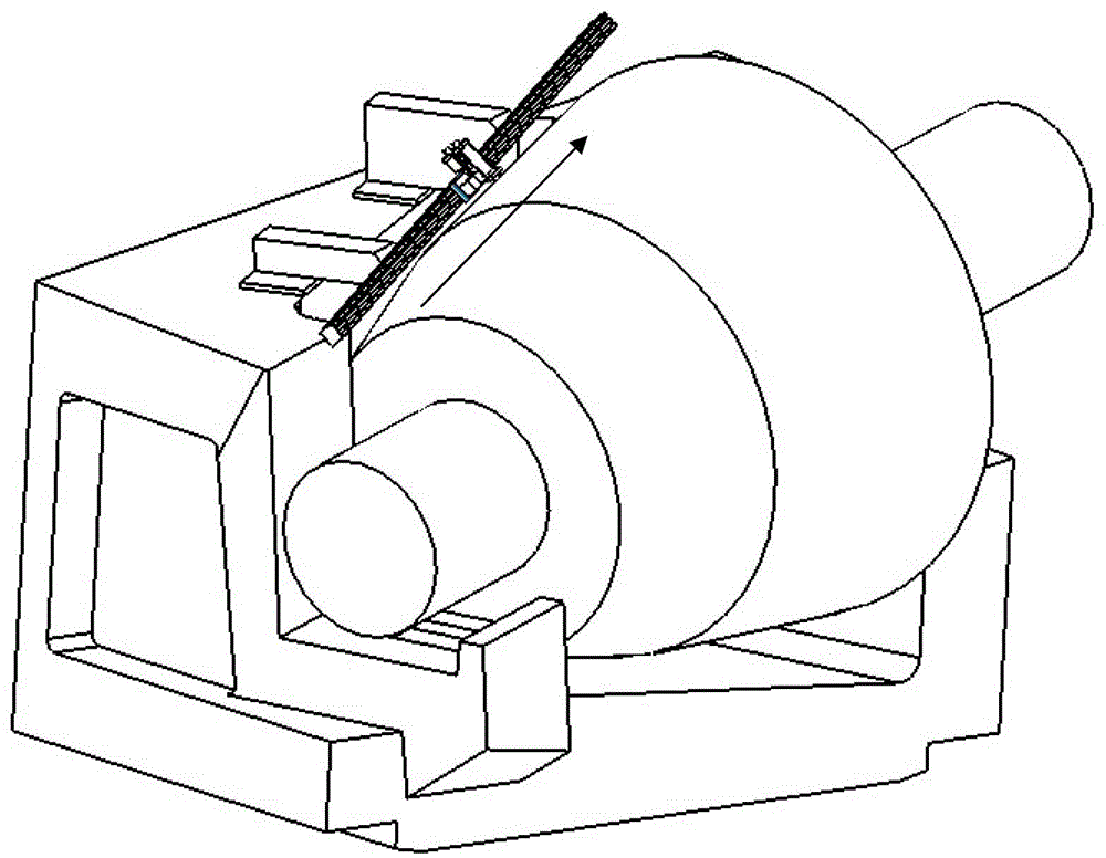 Roller outer diameter measuring system based on eddy current displacement sensor