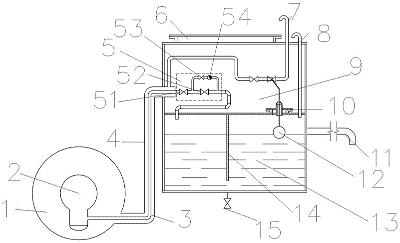 Draining and moisture exhaust device for direct-buried steam pipe