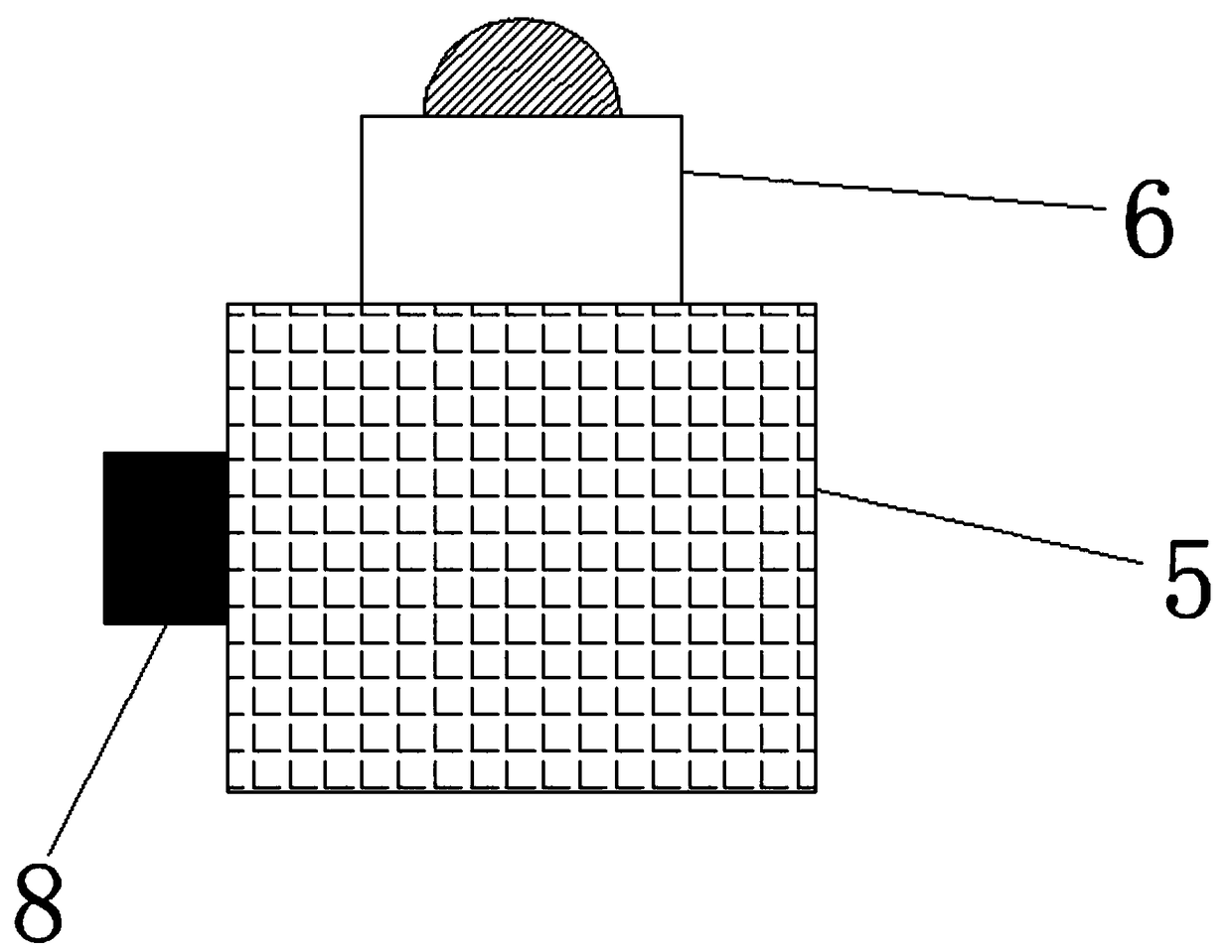 Wind power generation blade with beacon lamp