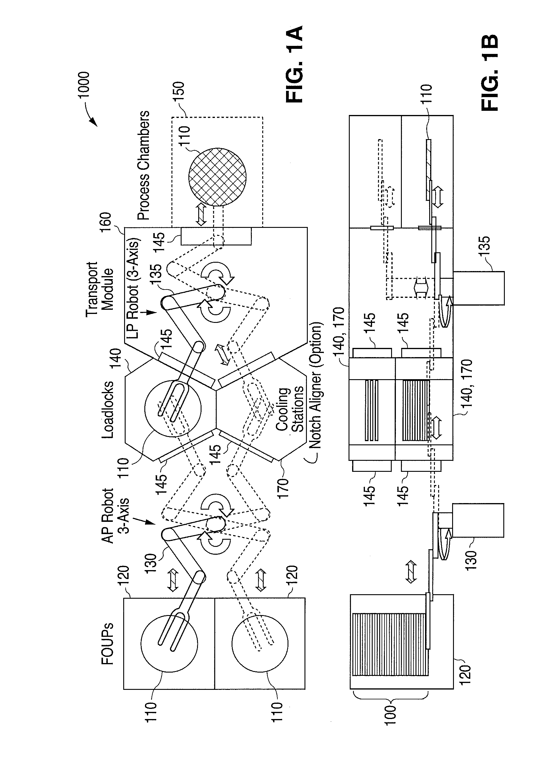 In-line wafer robotic processing system