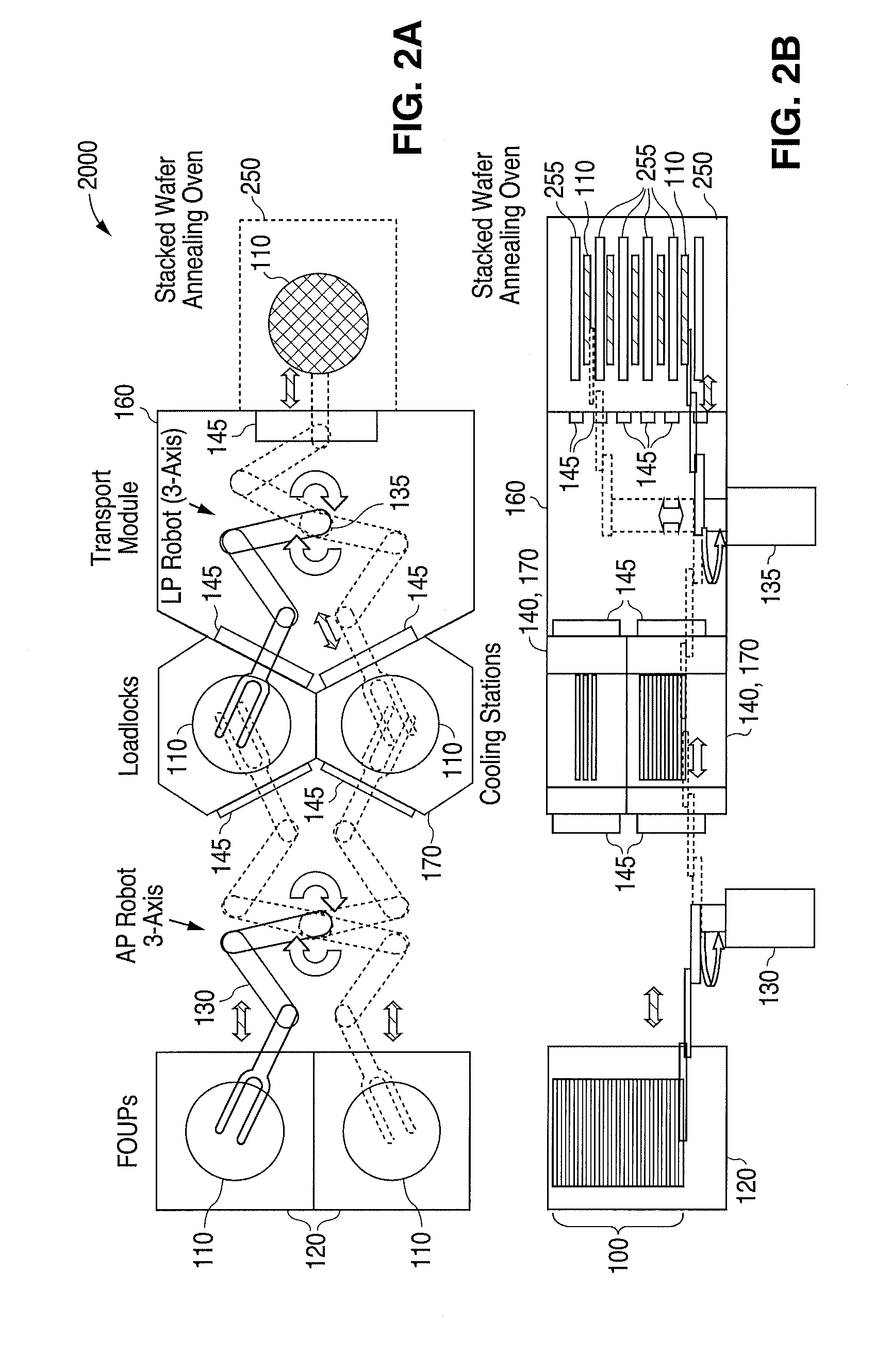 In-line wafer robotic processing system