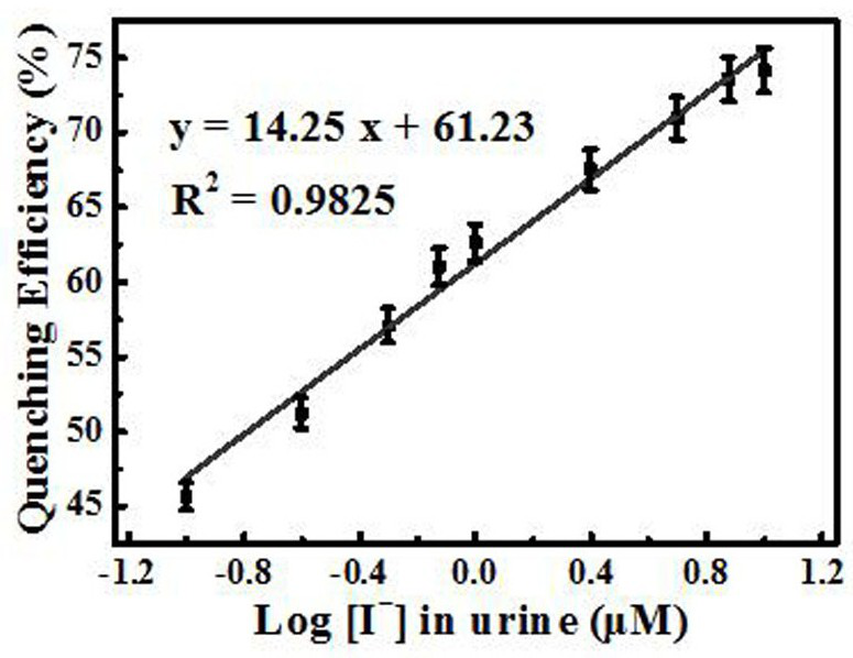 A method for the detection of iodide ions in urine based on the fluorescence enhancement of silver nanoclusters induced by alcohol solvent