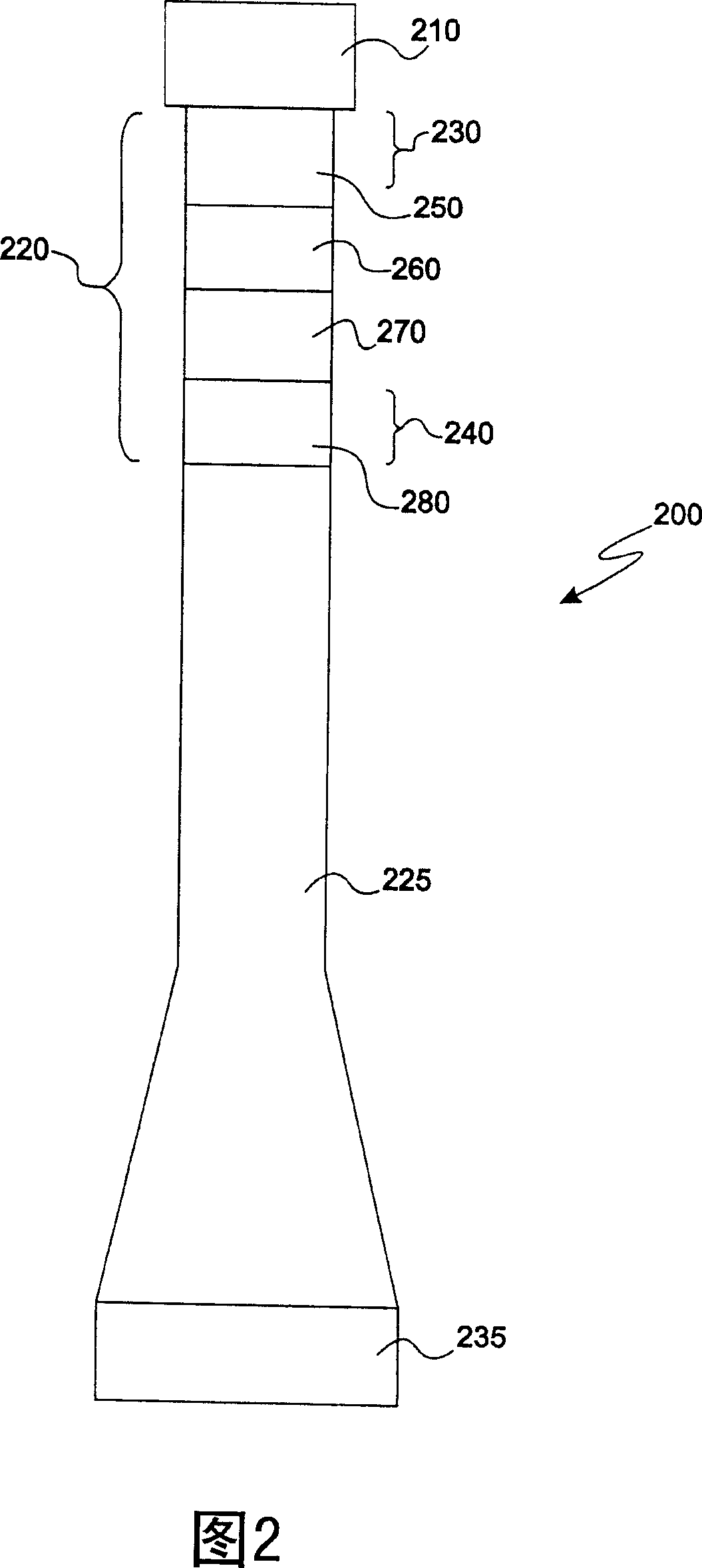 Electron beam accelerator and ceramic stage with electrically-conductive layer or coating therefor