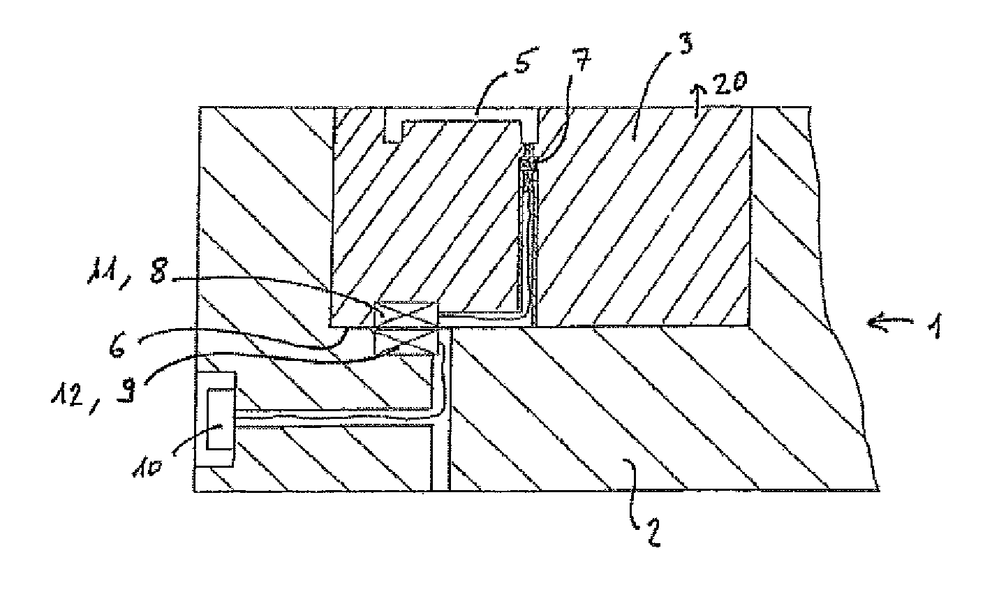 Measuring arrangement in an injection-moulding system