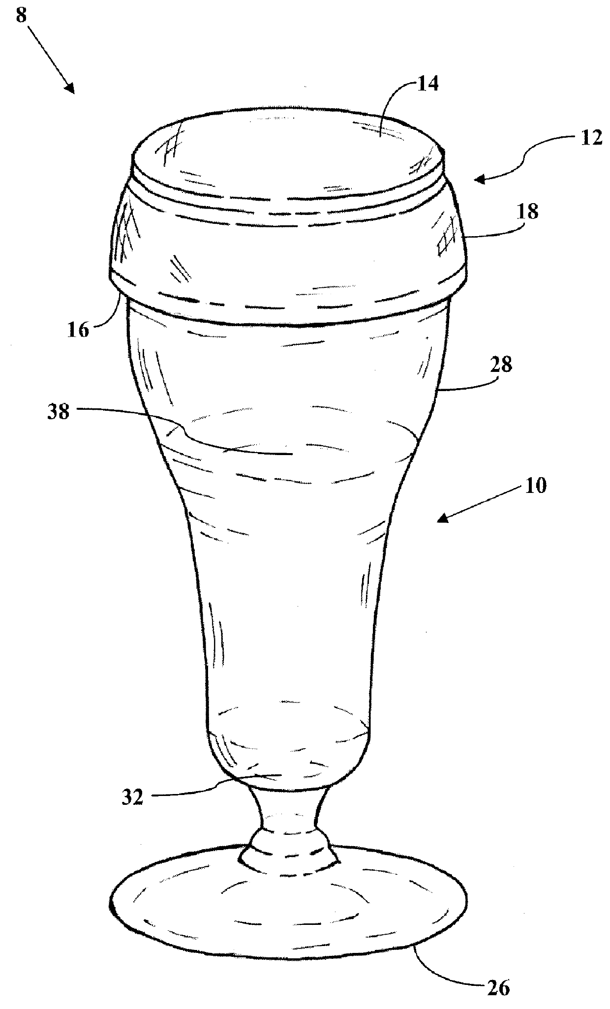 Single serving beverage vessel with a resealable lid