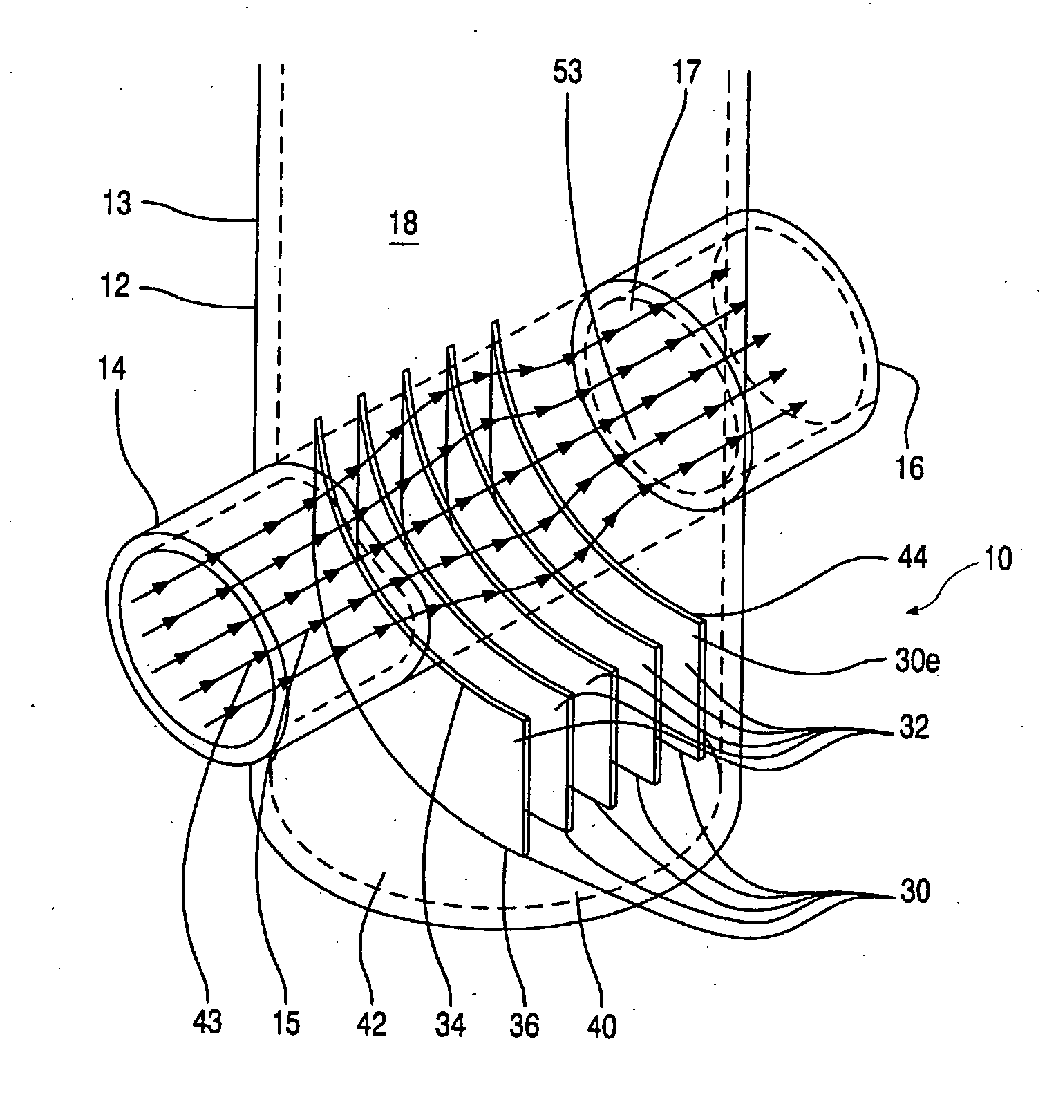 Removal device for micro-bubbles and dirt particles