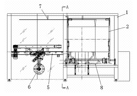 Tobacco shred box sealing machine